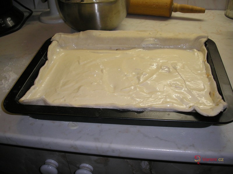 Řezy z listového těsta s jablky a tvarohem - fotografie 2