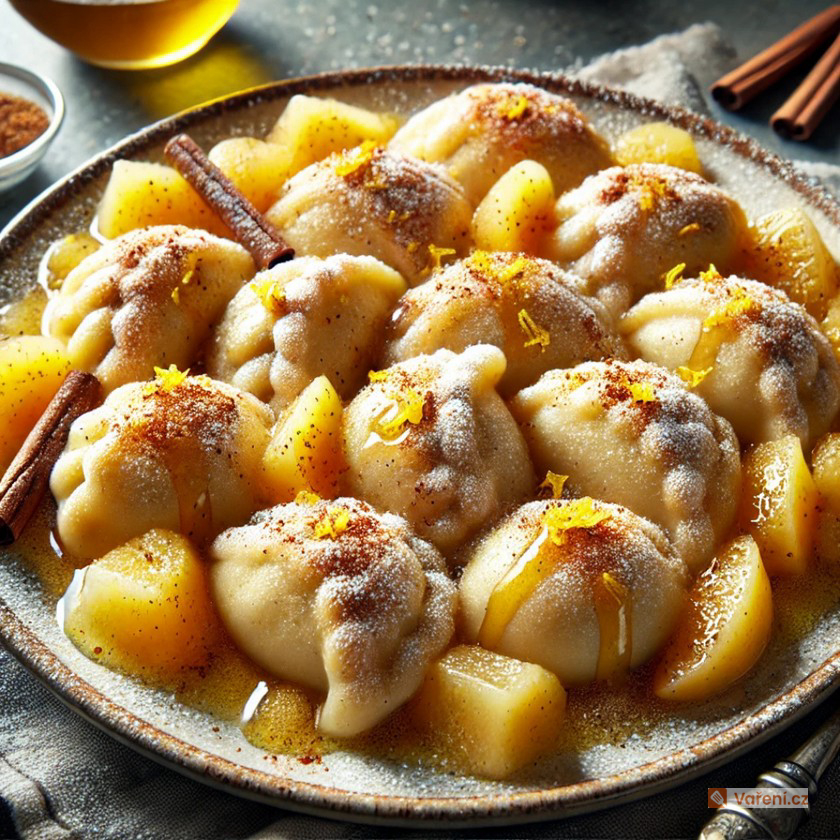 Jablkové knedlíčky