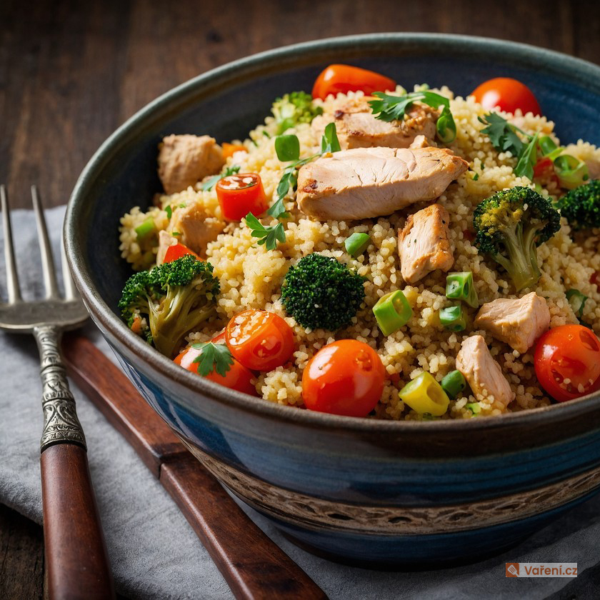 Kuskus se zeleninou a kuřecím