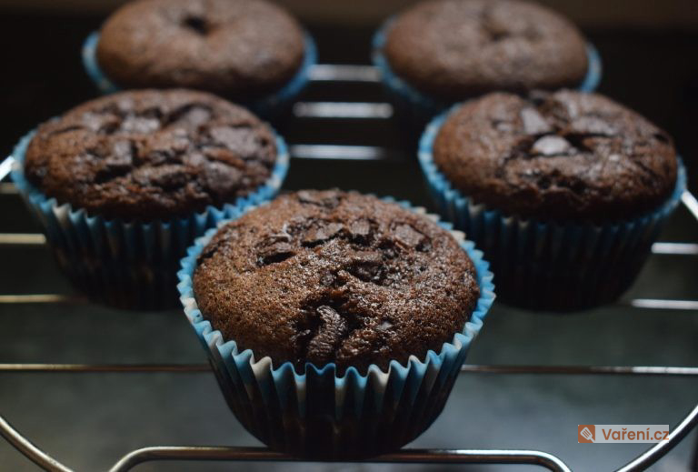 Luxusní čokoládové muffiny