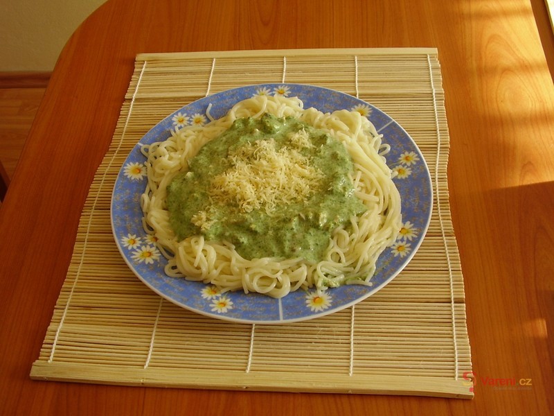Špenátové špagety - fotografie 2