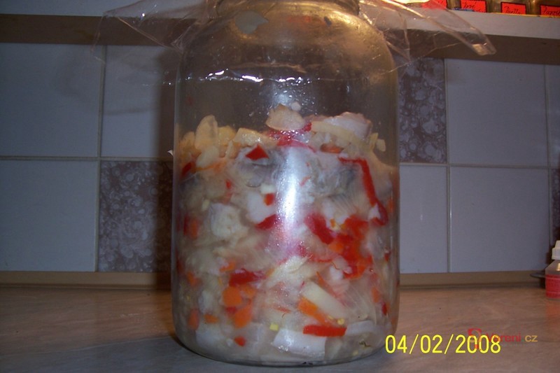 Vrstvený rybí salát - fotografie 3