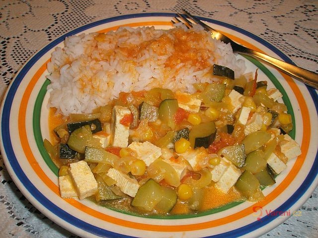 Dušená cuketa se sýrem tofu - fotografie 2