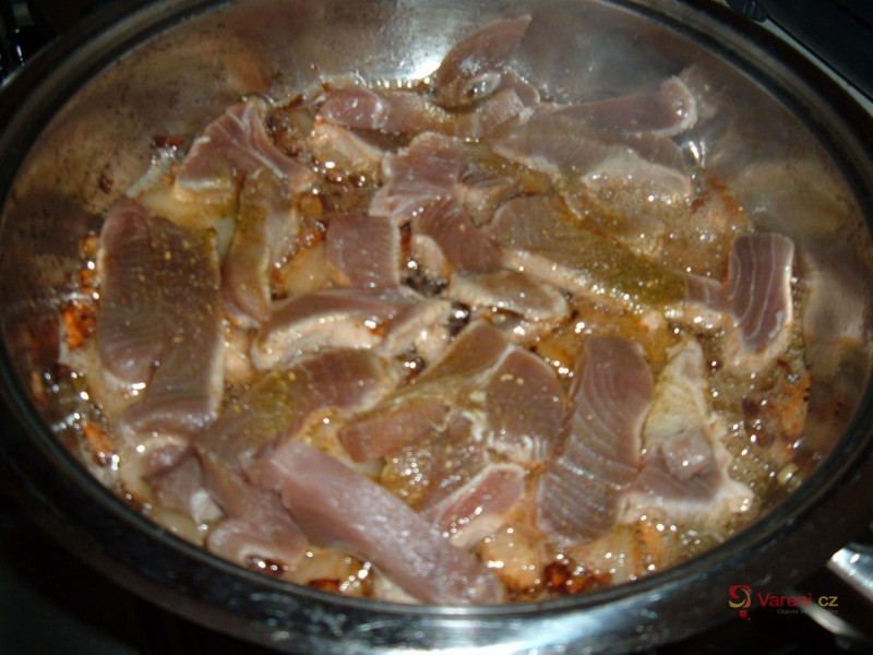 Vepřový lalok s tuňákem a zeleninou - fotografie 3