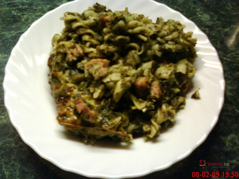 Zapečené těstoviny se špenátem - fotografie 2
