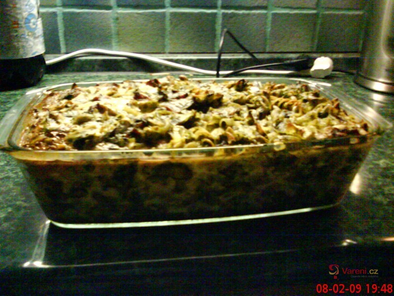 Zapečené těstoviny se špenátem - fotografie 3