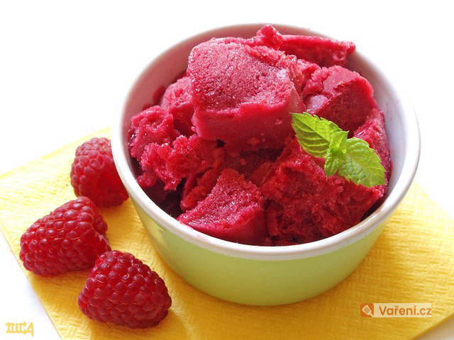 Malinový sorbet
