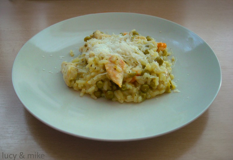 Italské rizoto s kuřecím masem recept | Vaření.cz