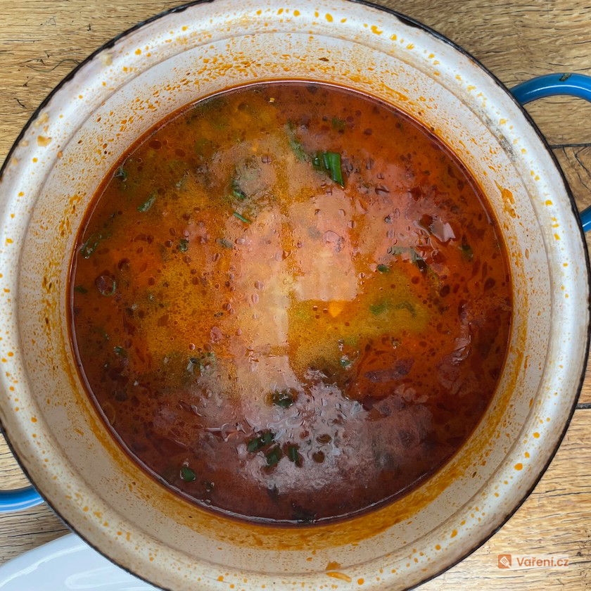 Drštková houbová polévka Drštková houbová polévka