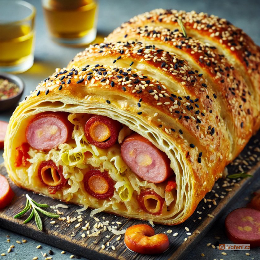 Slaný závin se zelím