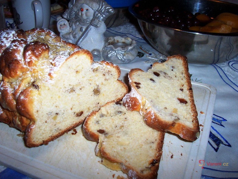 Vánočka z tvarohu - fotografie 2