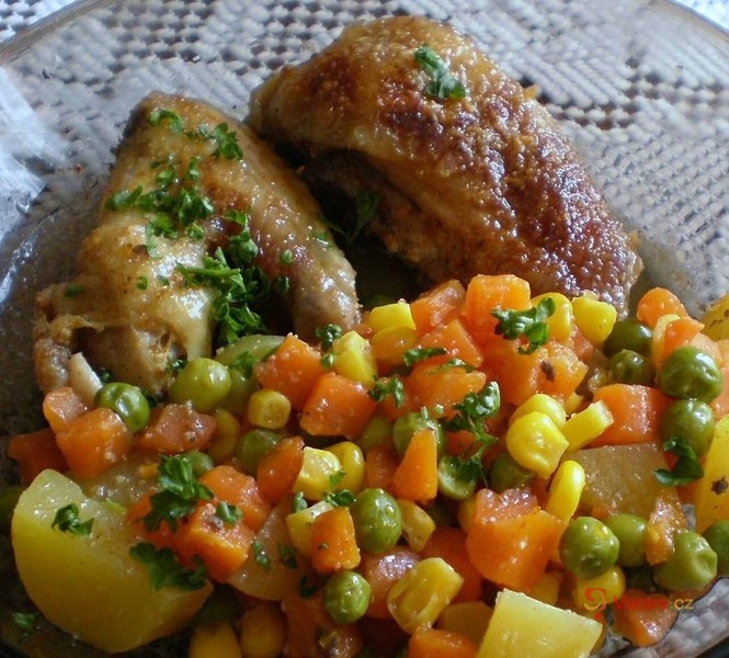 Kuře zapečené se zeleninou
