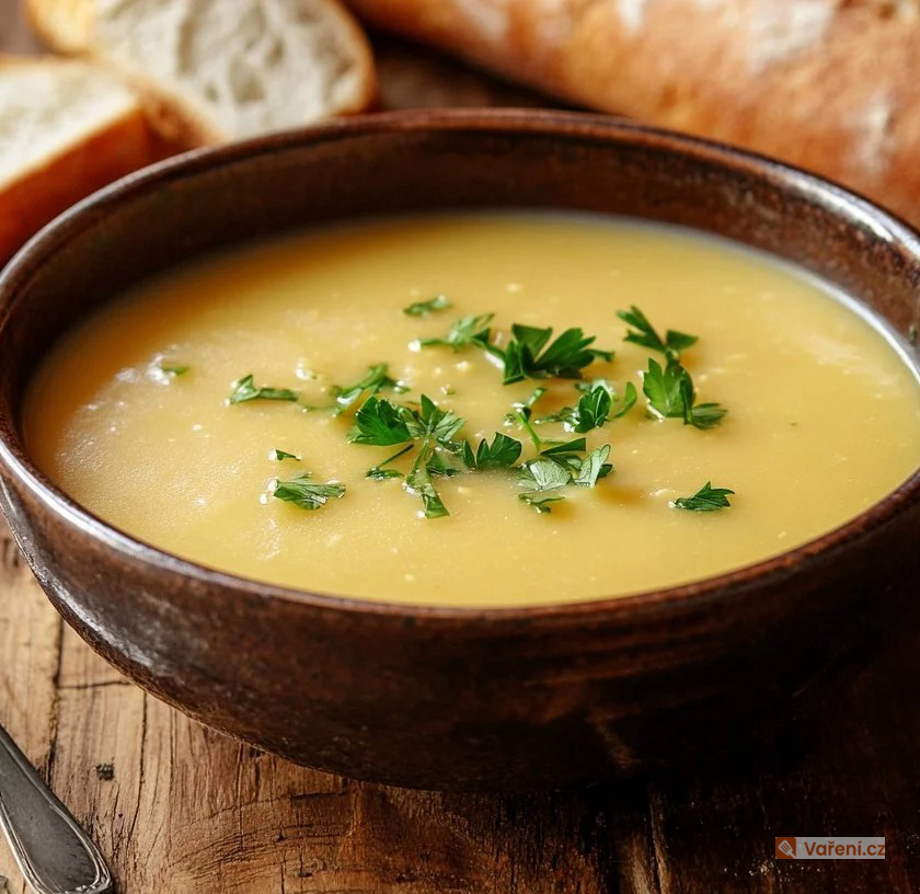 Krémová polévka z jarní cibulky