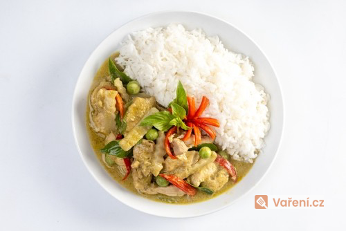 Thajské zelené kari s kuřetem