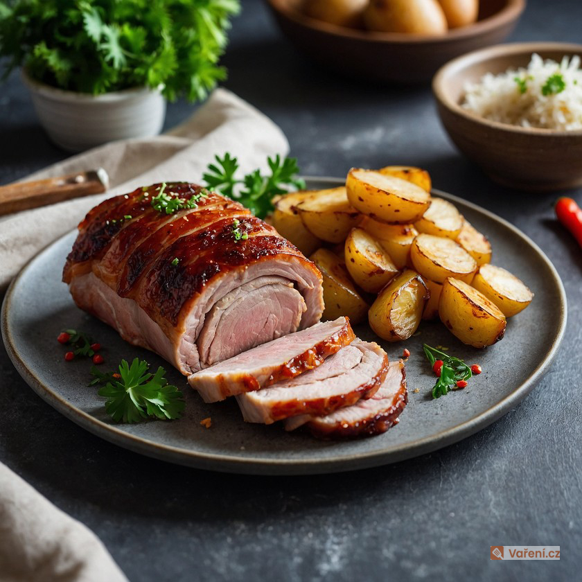 Pikantní vepřové rolky z bůčku