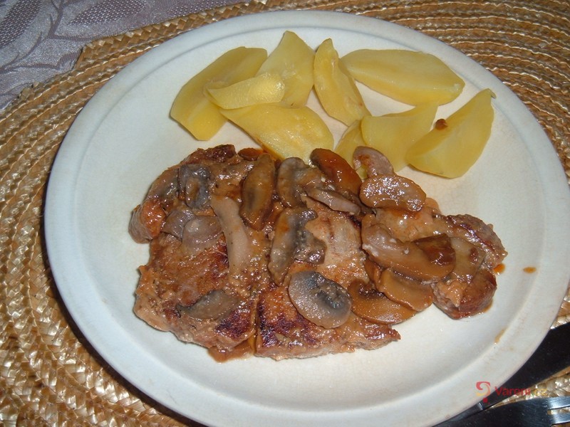 Tuňák v medové marinádě na žampionech - fotografie 4