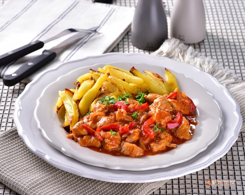 Katův šleh s kuřecím masem