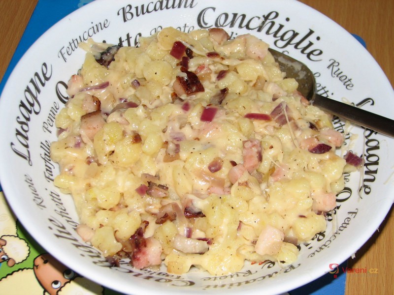 Rychlé halušky s cibulkou - fotografie 4