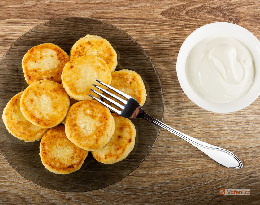 Placky z vařených brambor s tvarohem