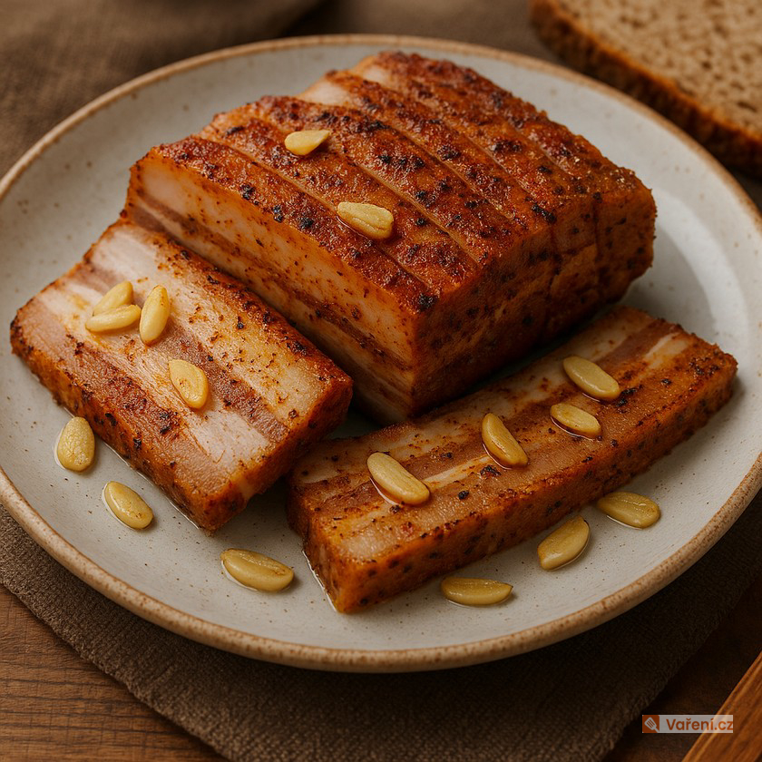 Nákládaný česnekový bůček