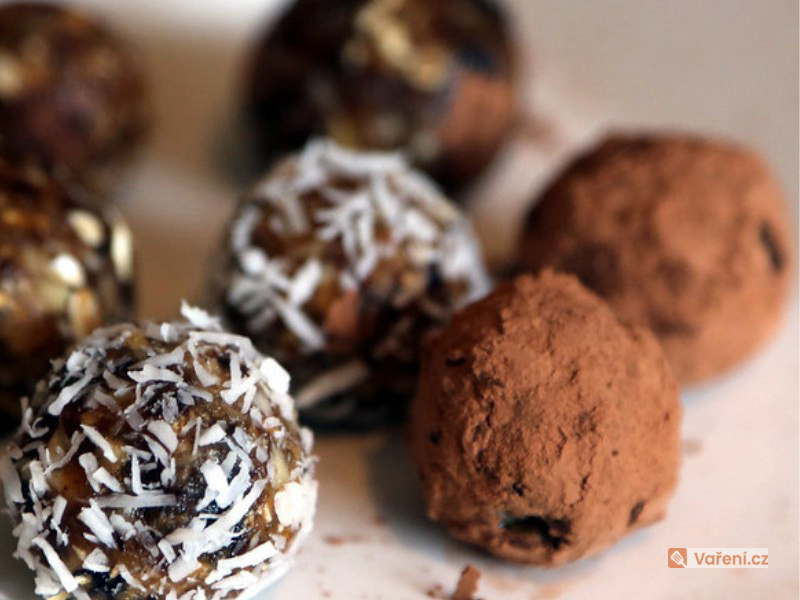 Nepečené božské čokoládové kuličky