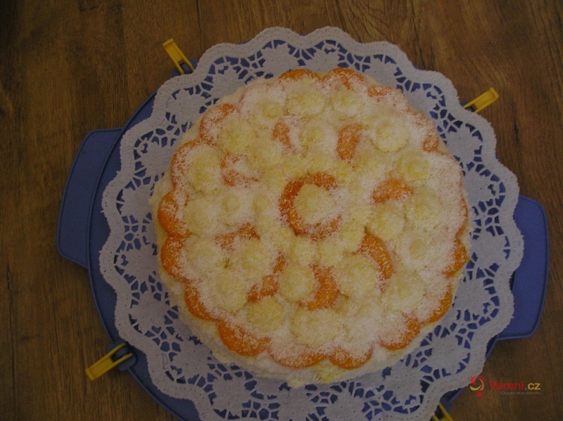 Mandarinkový dort s krémem - fotografie 3
