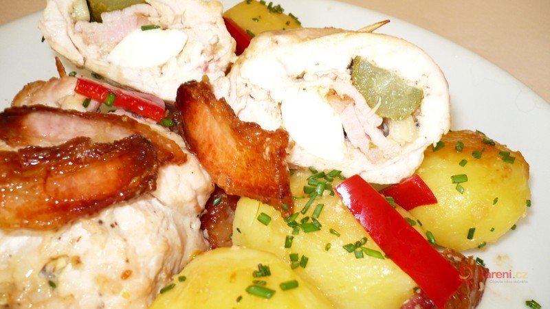 Plněné kuřecí plátky - fotografie 3