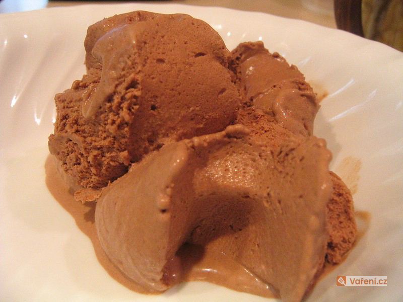 Domácí čokoládová zmrzlina