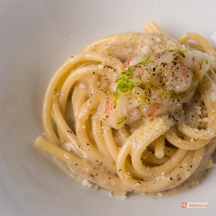 Jednoduché špagety s pórkem