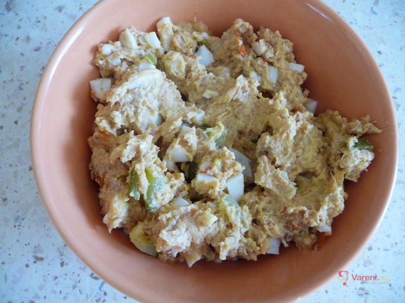 Škvarková pomazánka s vejci - fotografie 2