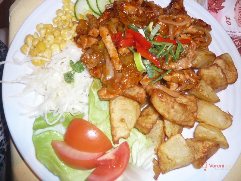 Marinované kuřecí nudličky - fotografie 2