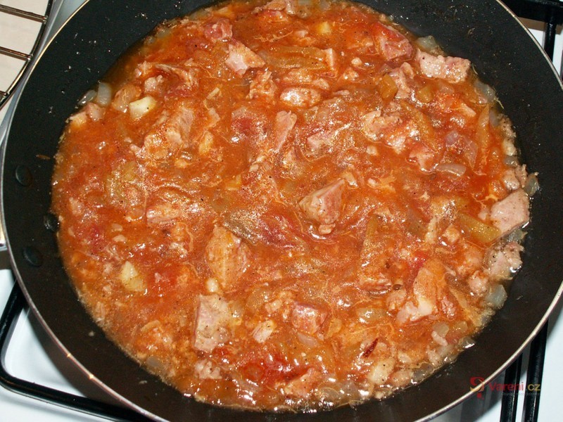 Zapečené špagety se sýrem - fotografie 3