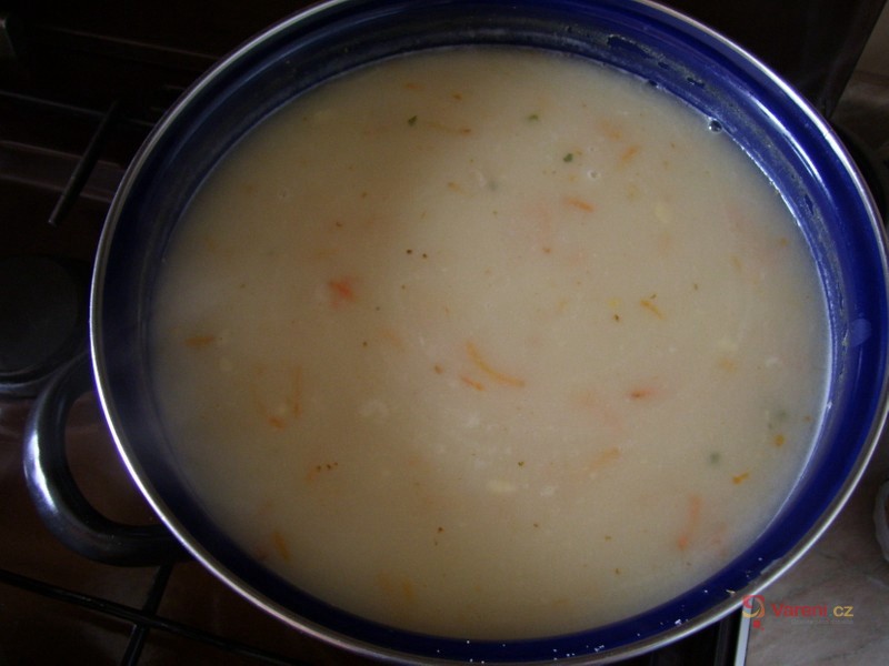 Zapražená polévka se svítkem - fotografie 2