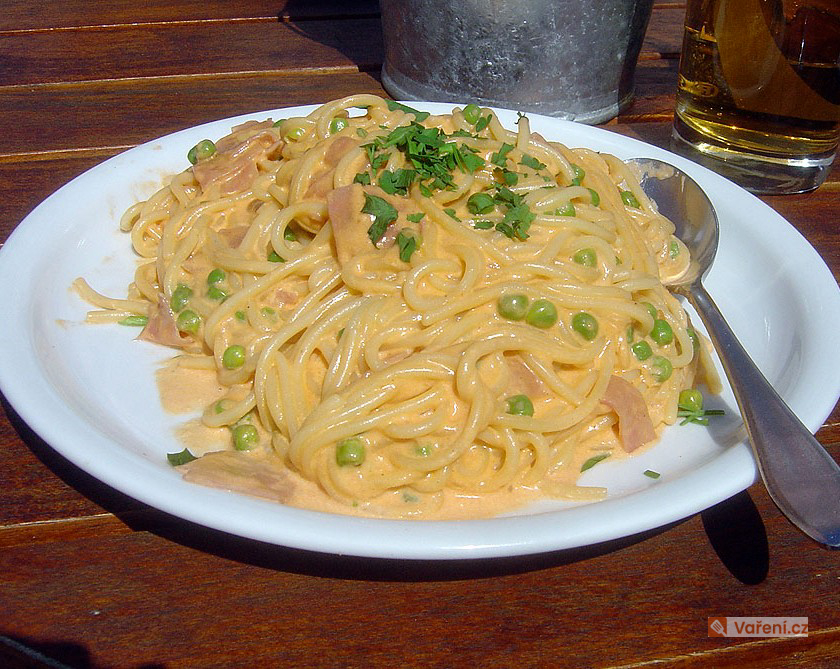 Hráškové špagety