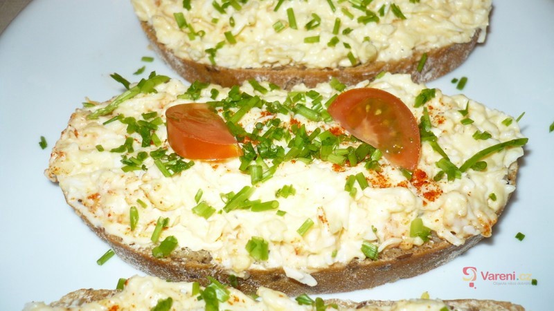 Vajíčkovo-sýrová pomazánka - fotografie 4