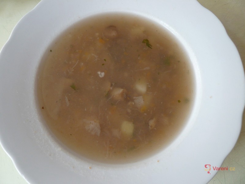 Houbová polévka s bramborem - fotografie 5