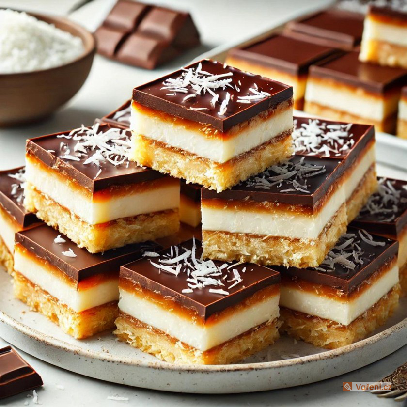 Kokosové řezy s náplní