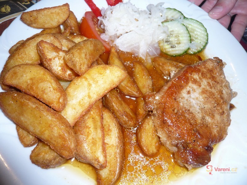 Přírodní vepřový řízek s pórkem - fotografie 2