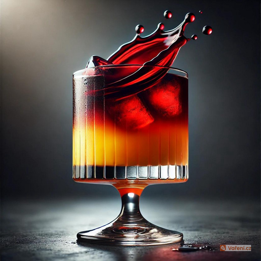 Upíří polibek - efektní koktejl nejen na halloweenskou party