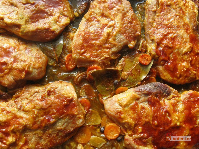 Vepřové plátky na pivu