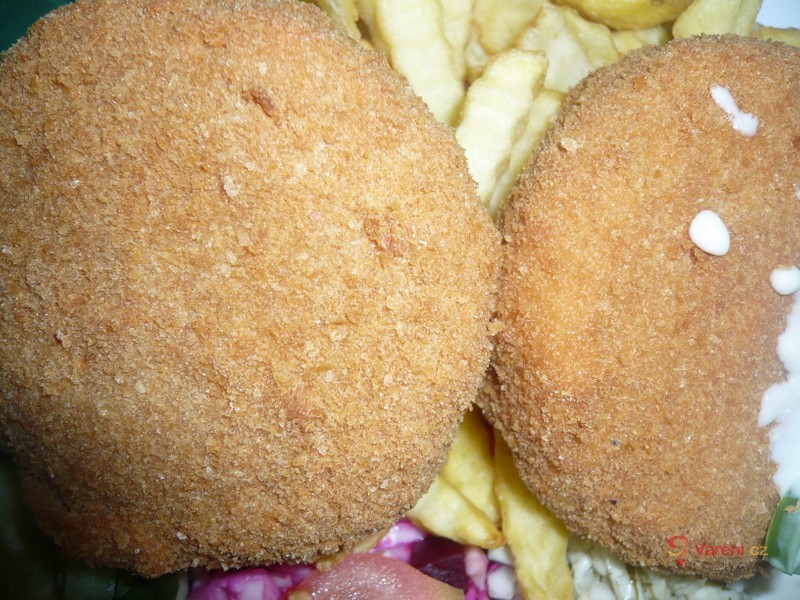 Smažený hermelín se šunkou - fotografie 5