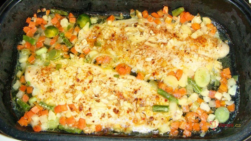 Pečený pangasius se zeleninou - fotografie 3