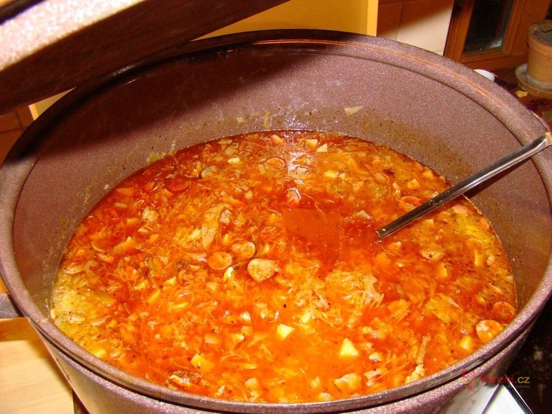 Kapustnica s houbami - fotografie 2