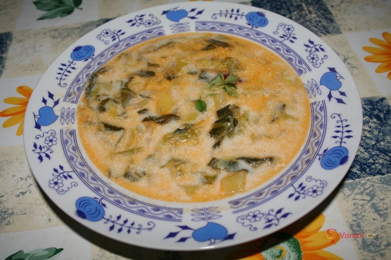 Bílá polévka s kapustou - fotografie 2