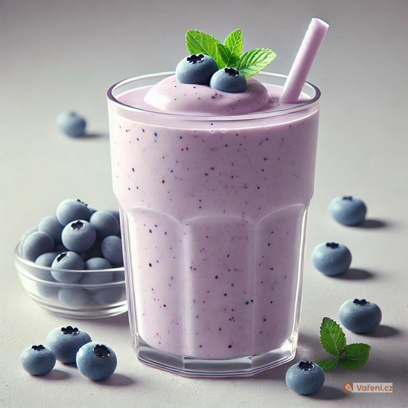 Osvěžující borůvkový koktejl