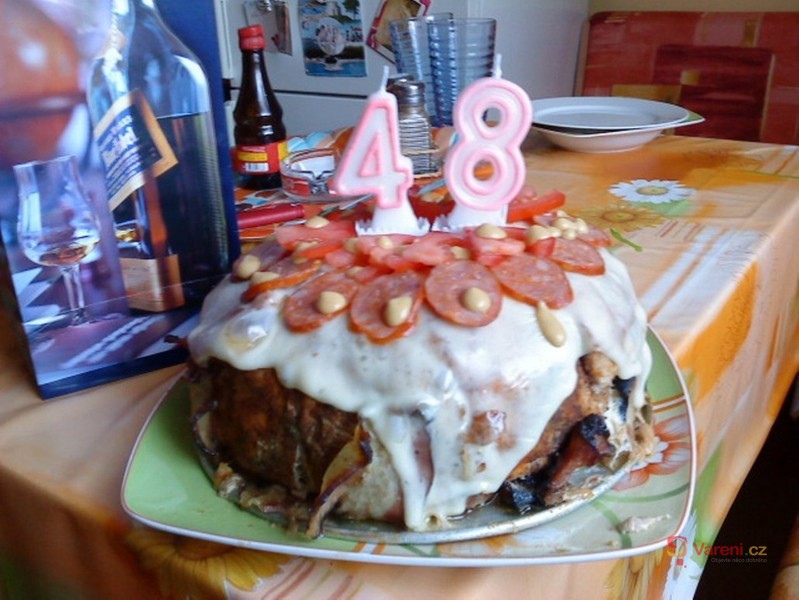 Slavnostní slaný dort - fotografie 3