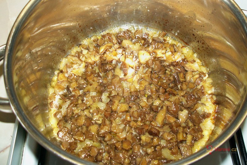 Kapustová polévka s houbami - fotografie 2