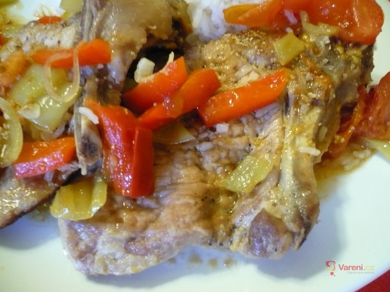 Kotlety na rajčatech s paprikou - fotografie 2