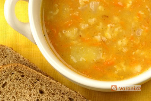 Děkanská polévka z ovesných vloček
