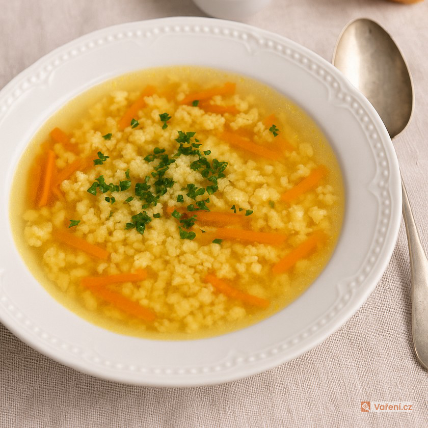 Krupičková polévka